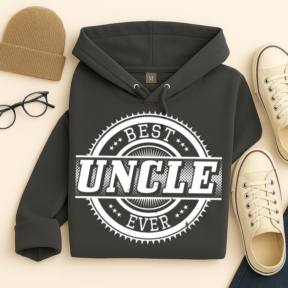 Best Uncle Ever Badge Hoodie