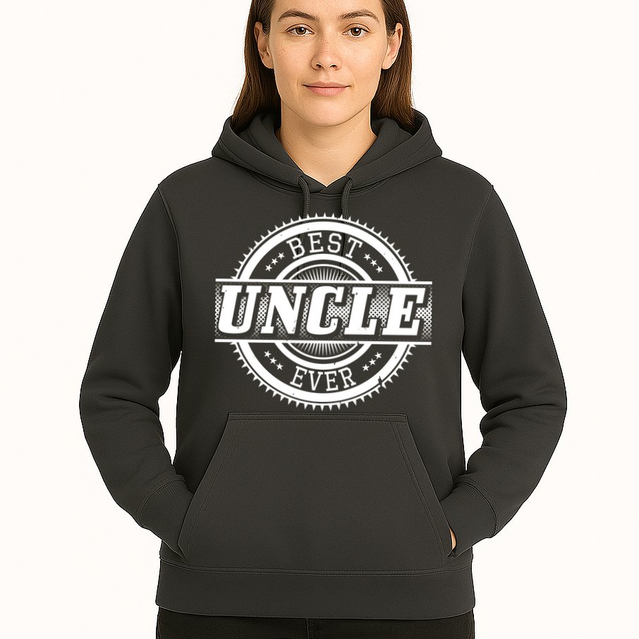 Best Uncle Ever Badge Hoodie
