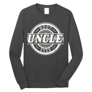 Best Uncle Ever Badge Long Sleeve Shirt