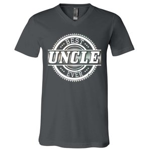 Best Uncle Ever Badge V-Neck T-Shirt