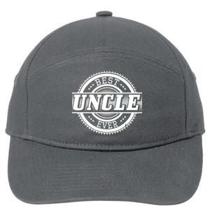 Best Uncle Ever Badge 7-Panel Snapback Hat