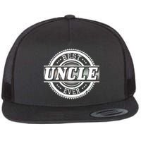 Best Uncle Ever Badge Flat Bill Trucker Hat