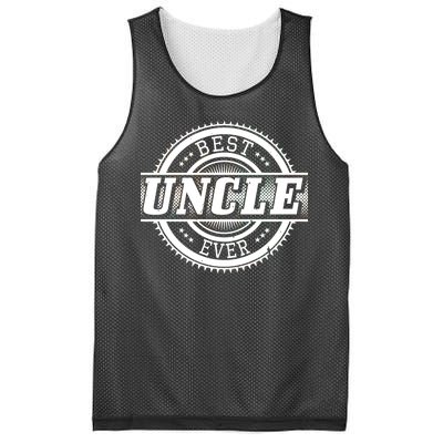 Best Uncle Ever Badge Mesh Reversible Basketball Jersey Tank