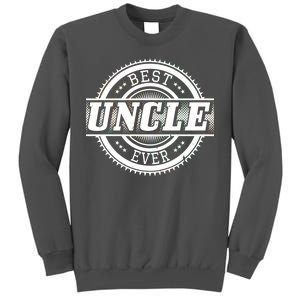 Best Uncle Ever Badge Tall Sweatshirt