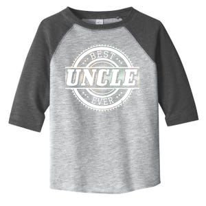 Best Uncle Ever Badge Toddler Fine Jersey T-Shirt