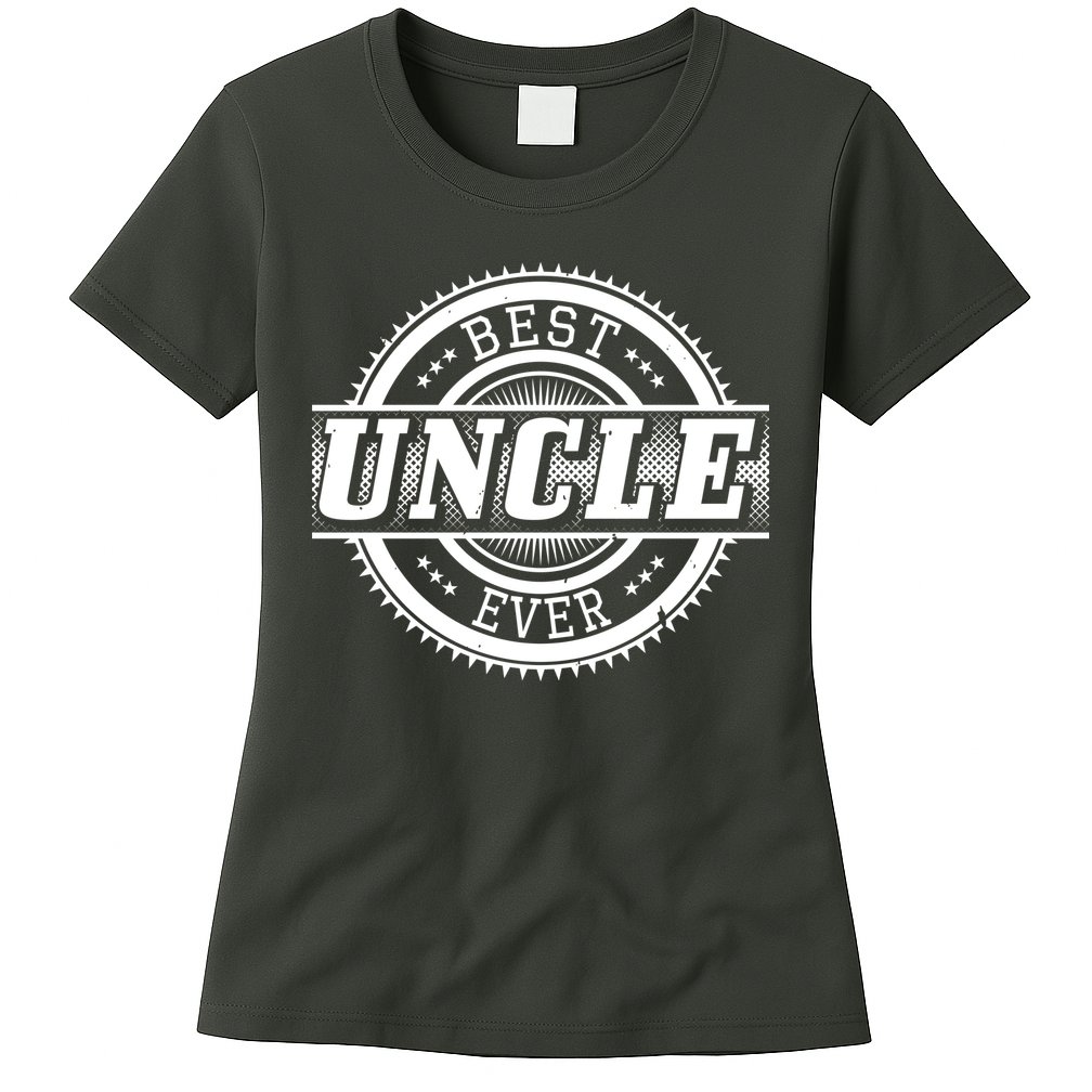 Best Uncle Ever Badge Womens T-Shirt
