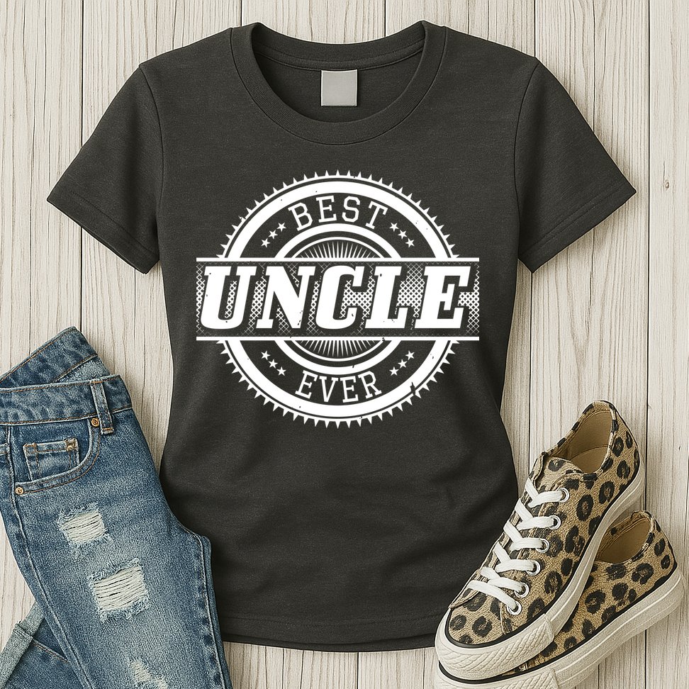 Best Uncle Ever Badge Womens T-Shirt