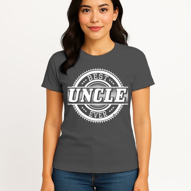 Best Uncle Ever Badge Womens T-Shirt