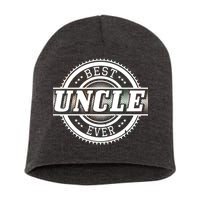 Best Uncle Ever Badge Short Acrylic Beanie