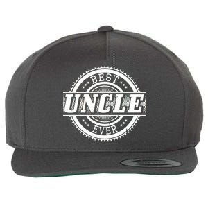 Best Uncle Ever Badge Wool Snapback Cap