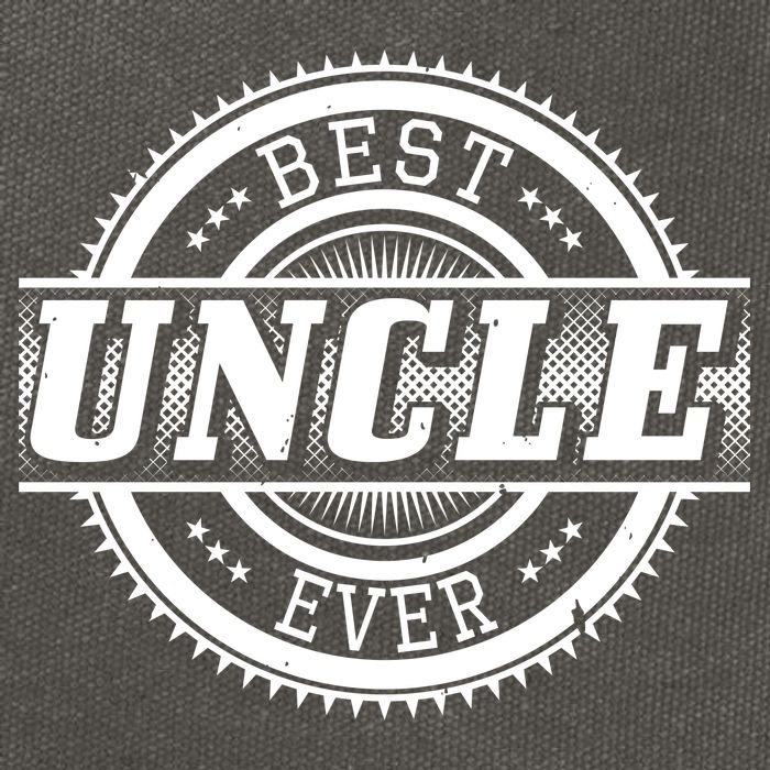 Best Uncle Ever Badge Cotton Canvas Backpack