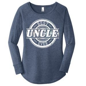 Best Uncle Ever Badge Women's Perfect Tri Tunic Long Sleeve Shirt