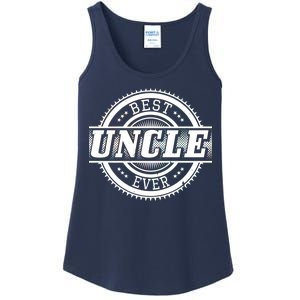 Best Uncle Ever Badge Ladies Essential Tank