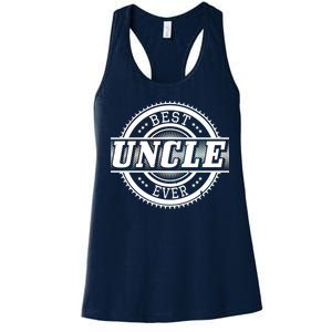 Best Uncle Ever Badge Women's Racerback Tank