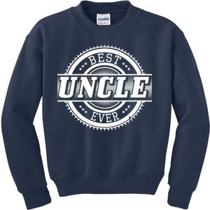 Best Uncle Ever Badge Kids Sweatshirt