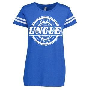 Best Uncle Ever Badge Enza Ladies Jersey Football T-Shirt