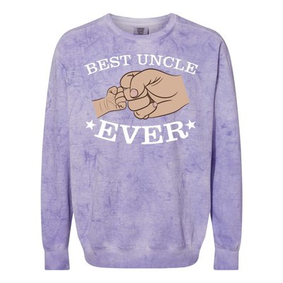 Best Uncle Ever Fist Bump Colorblast Crewneck Sweatshirt