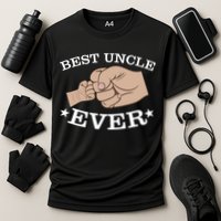 Best Uncle Ever Fist Bump Cooling Performance Crew T-Shirt