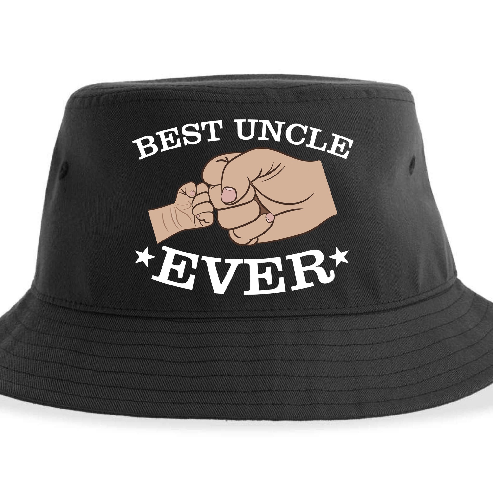 Best Uncle Ever Fist Bump Sustainable Bucket Hat