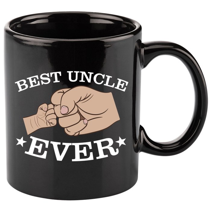 Best Uncle Ever Fist Bump 11oz C Handle Ceramic Mug