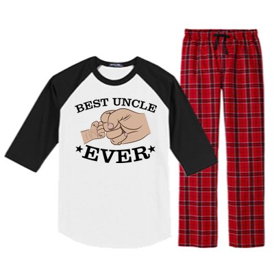 Best Uncle Ever Fist Bump Raglan Sleeve Pajama Set