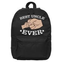 Best Uncle Ever Fist Bump 16 in Basic Backpack