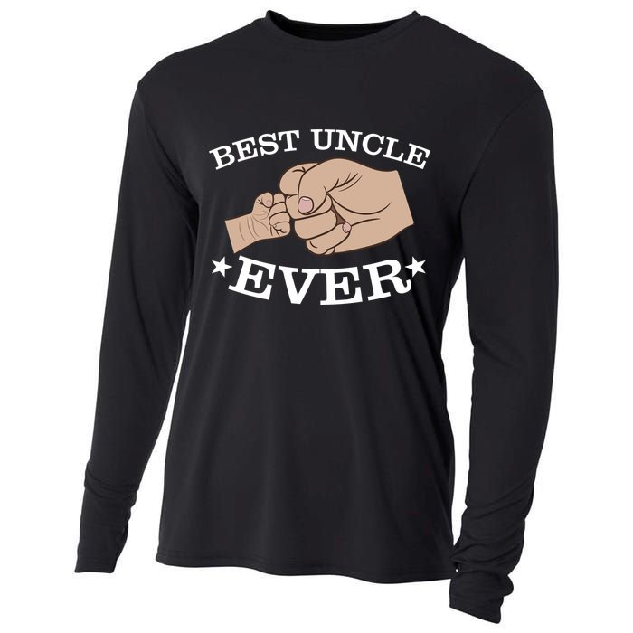 Best Uncle Ever Fist Bump Cooling Performance Long Sleeve Crew