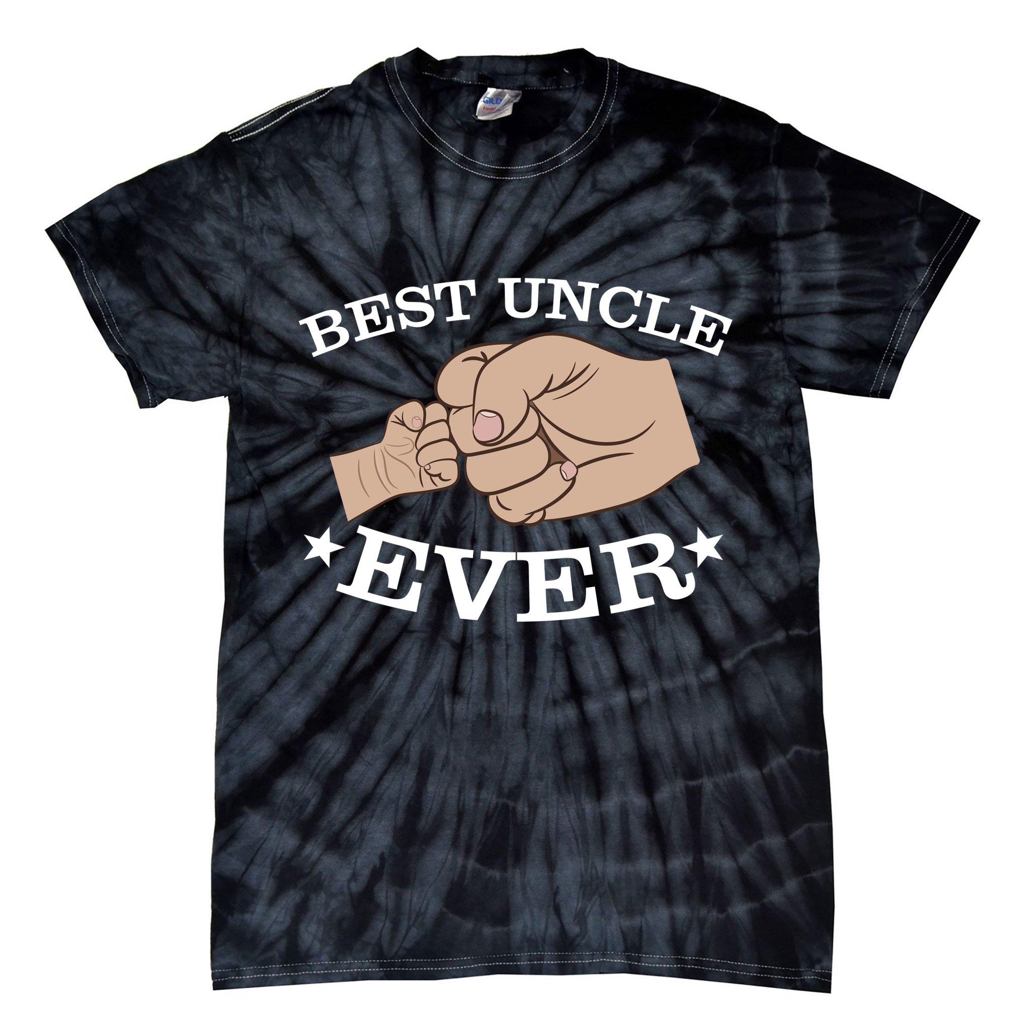 Best Uncle Ever Fist Bump Tie-Dye T-Shirt