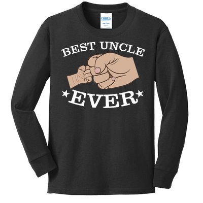 Best Uncle Ever Fist Bump Kids Long Sleeve Shirt