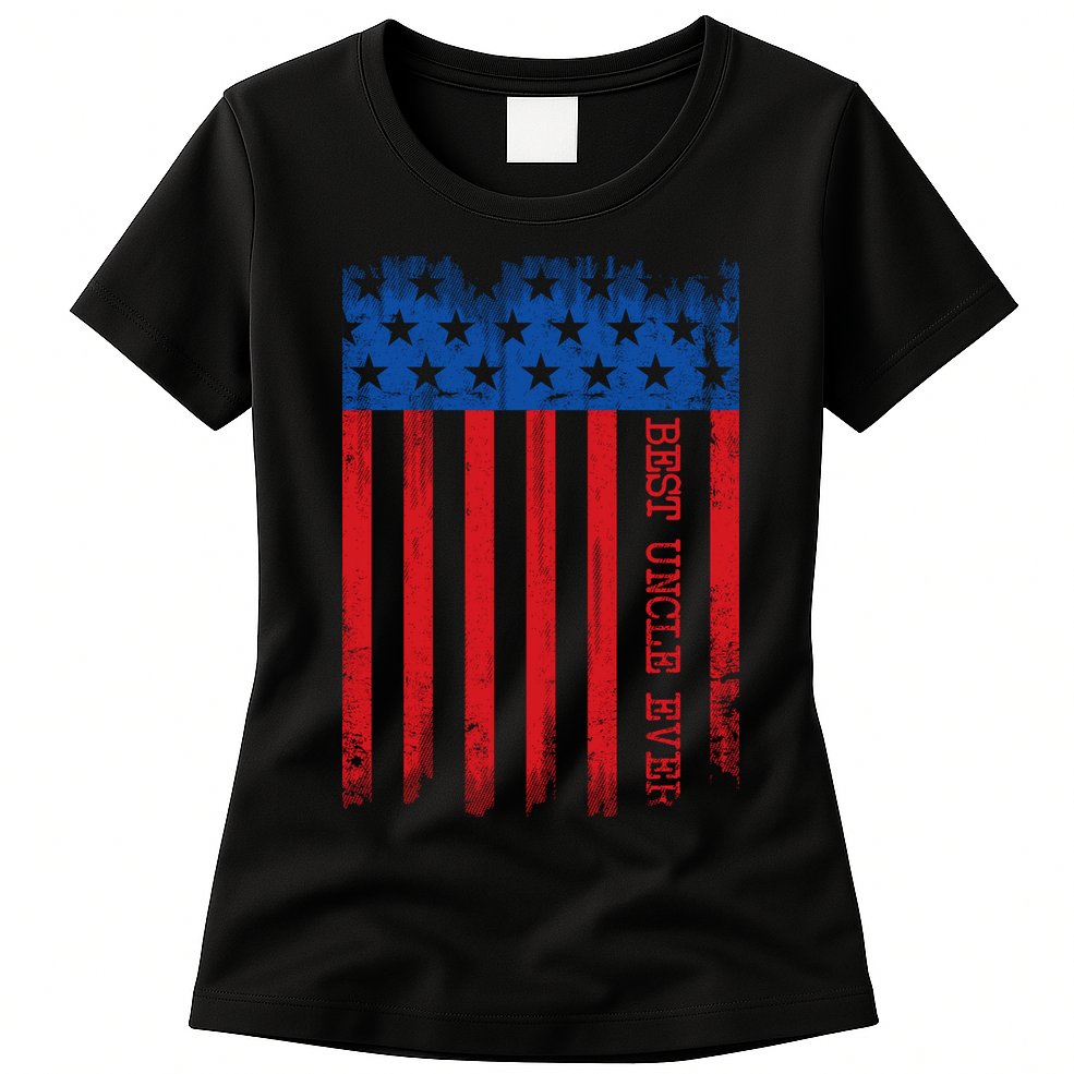 Best Uncle In America Flag Womens T-Shirt