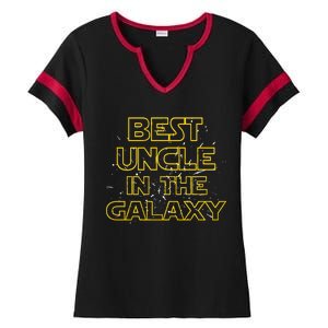 Best Uncle In The Galaxy Ladies Halftime Notch Neck Tee