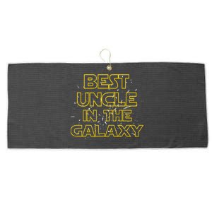 Best Uncle In The Galaxy Large Microfiber Waffle Golf Towel