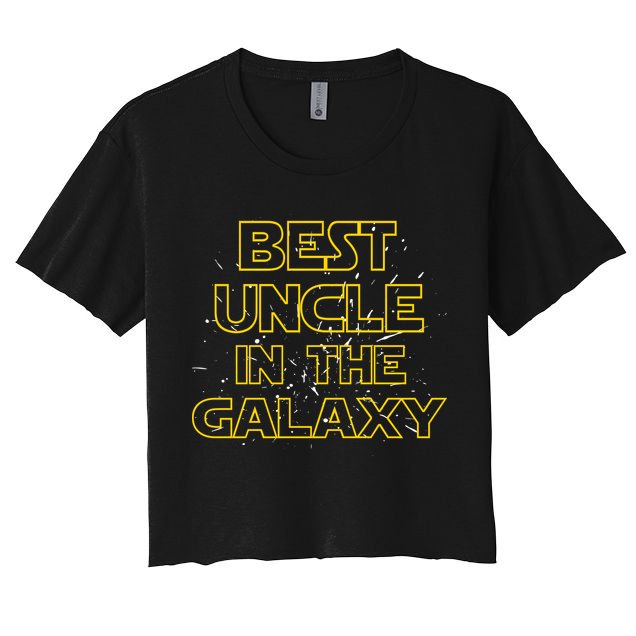 Best Uncle In The Galaxy Crop Top