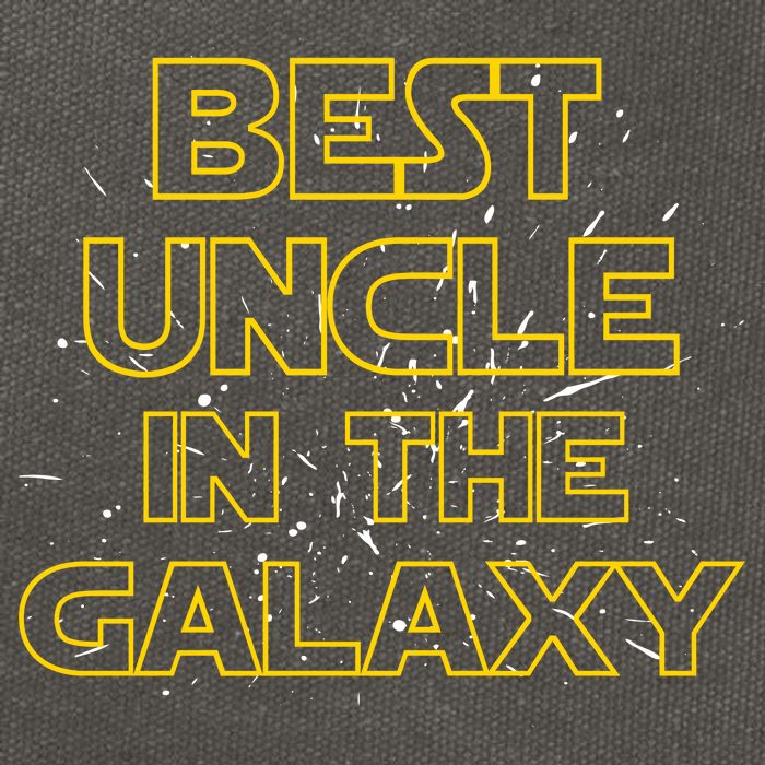 Best Uncle In The Galaxy Cotton Canvas Backpack