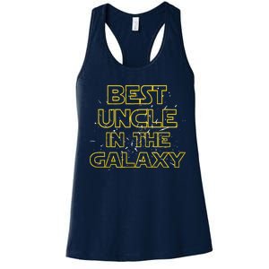 Best Uncle In The Galaxy Women's Racerback Tank