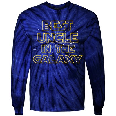 Best Uncle In The Galaxy Tie-Dye Long Sleeve Shirt