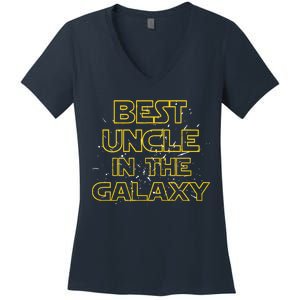 Best Uncle In The Galaxy Women's V-Neck T-Shirt