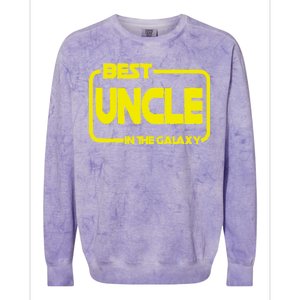 Best Uncle In The Galaxy Funny Colorblast Crewneck Sweatshirt