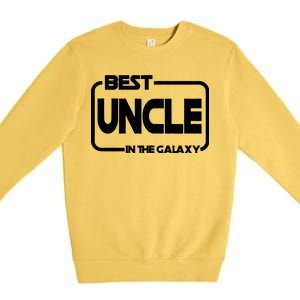 Best Uncle In The Galaxy Funny Premium Crewneck Sweatshirt