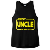Best Uncle In The Galaxy Funny Ladies PosiCharge Tri-Blend Wicking Tank