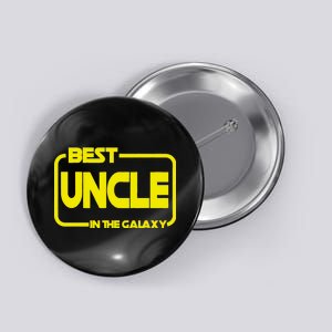 Best Uncle In The Galaxy Funny Button