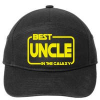 Best Uncle In The Galaxy Funny 7-Panel Snapback Hat