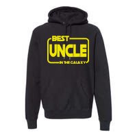 Best Uncle In The Galaxy Funny Premium Hoodie