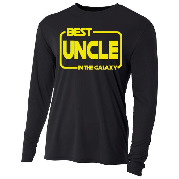 Best Uncle In The Galaxy Funny Cooling Performance Long Sleeve Crew