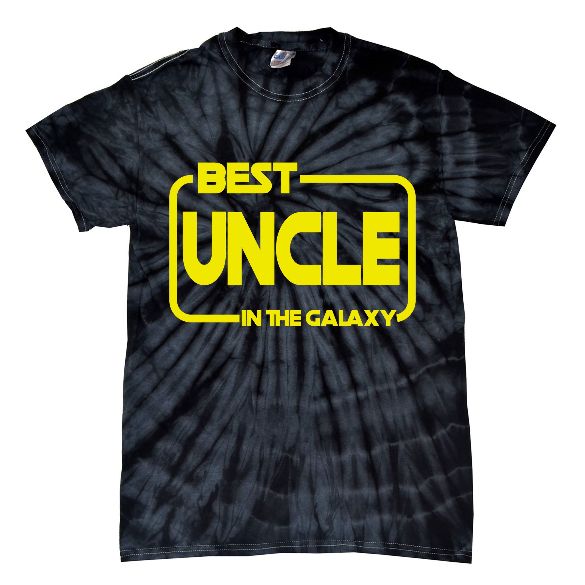 Best Uncle In The Galaxy Funny Tie-Dye T-Shirt