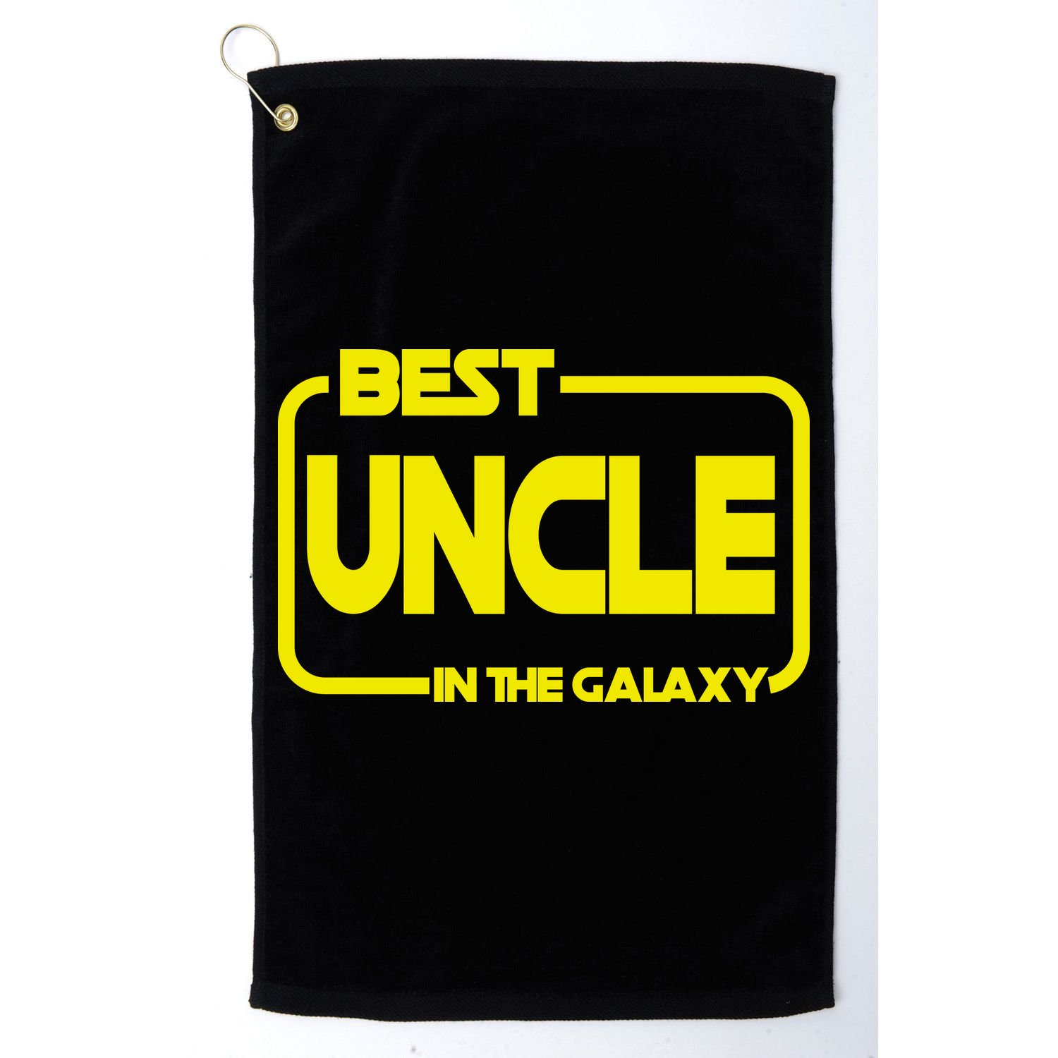 Best Uncle In The Galaxy Funny Golf Towel