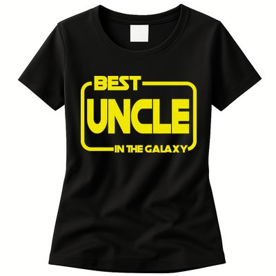 Best Uncle In The Galaxy Funny Womens T-Shirt