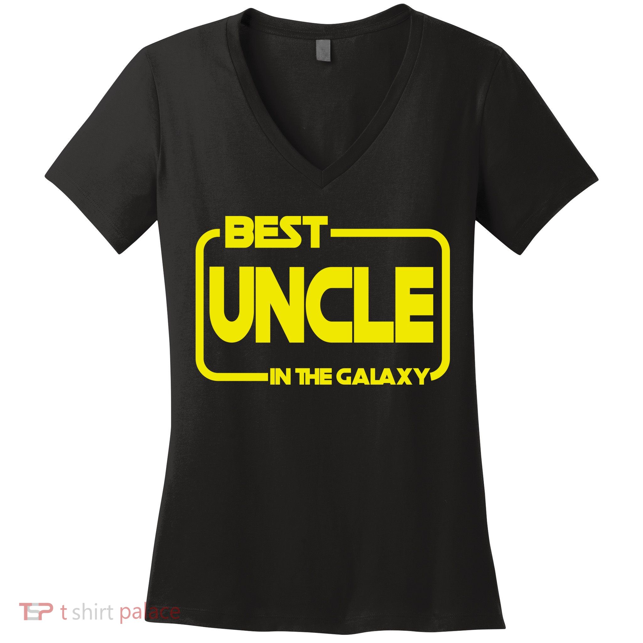 Best Uncle In The Galaxy Funny Women's V-Neck T-Shirt