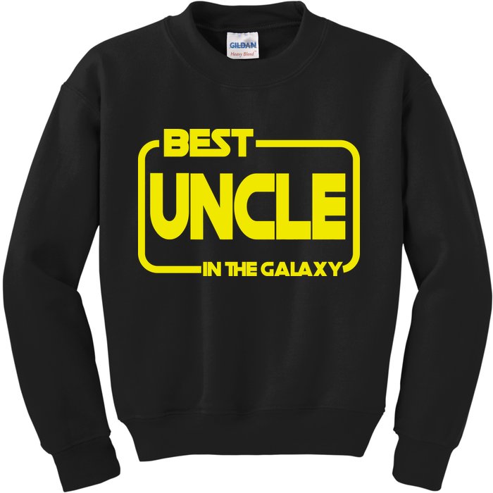 Best Uncle In The Galaxy Funny Kids Sweatshirt