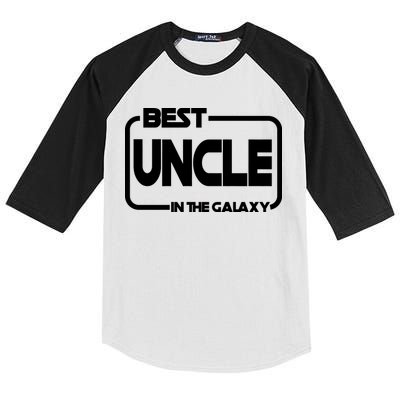 Best Uncle In The Galaxy Funny Kids Colorblock Raglan Jersey